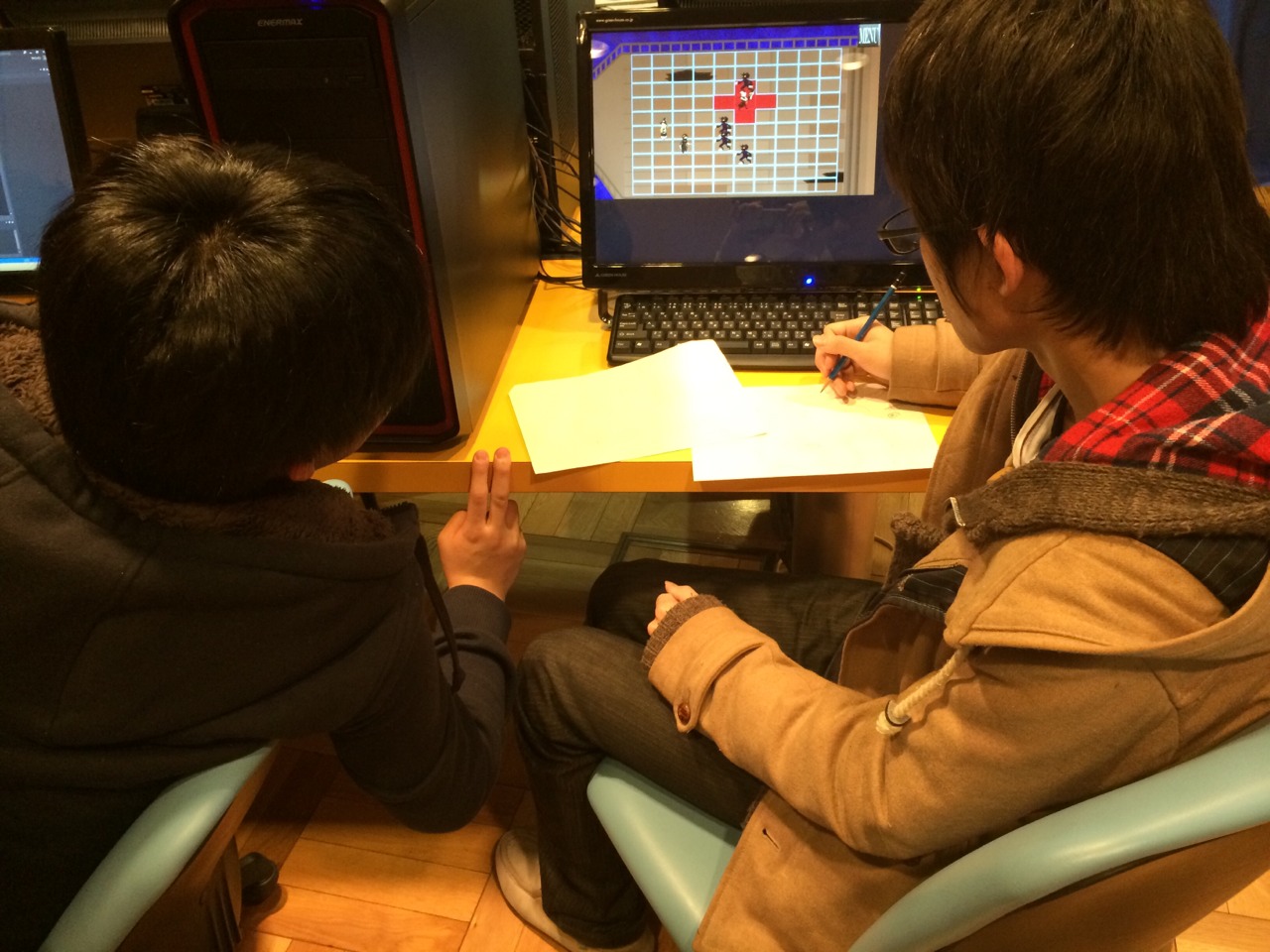 ゲームクリエーター科の制作風景